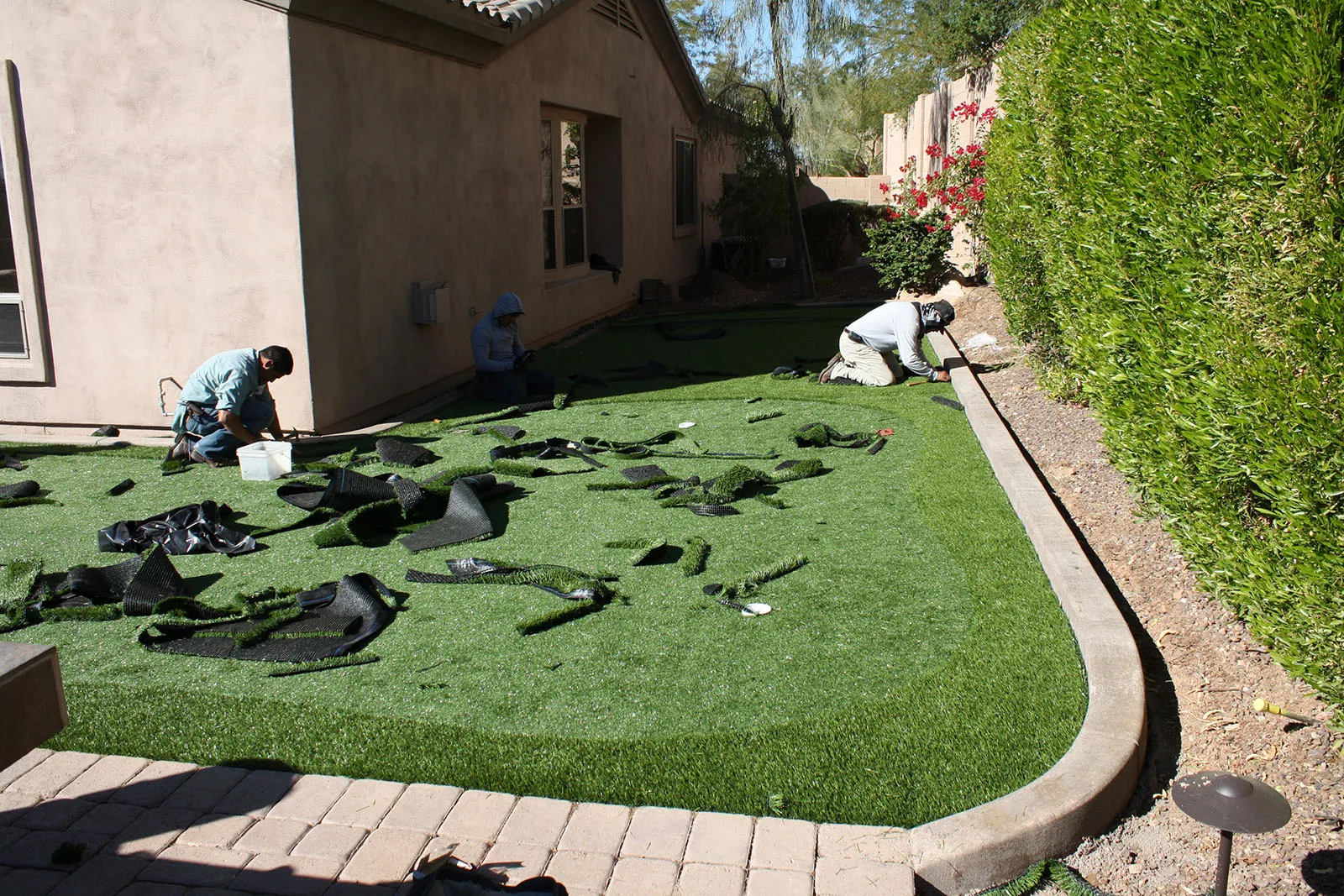 Laying things out.
