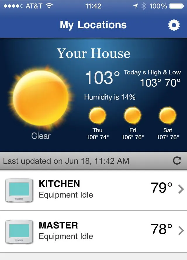 Venstar Mobile App